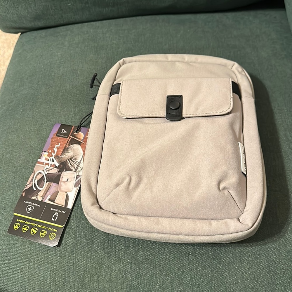 Travelon grey cross body bag